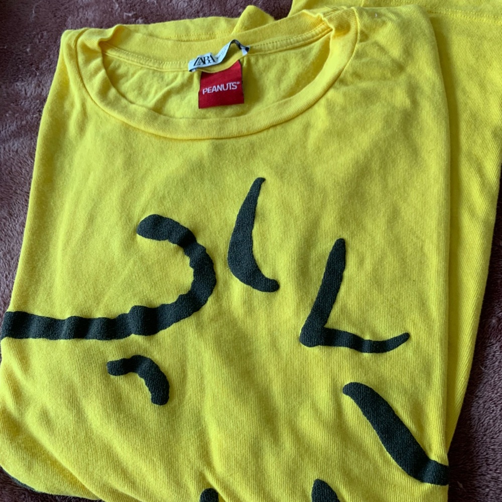 A zara peanuts shirt
